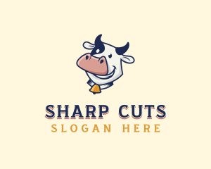 Cow Dairy Livestock logo design