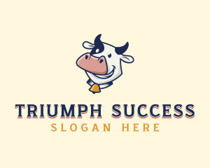 Cow Dairy Livestock logo design