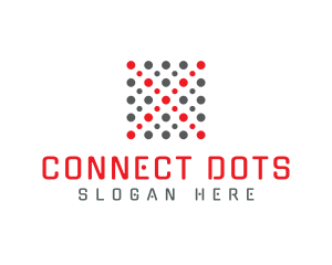 Tech Dots Letter X logo