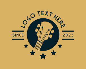 Melody - Guitar Music Instrument logo design