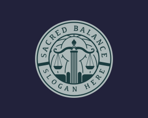 Legal Court Law logo design