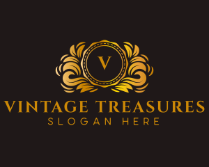 Vintage Luxury Ornament logo design