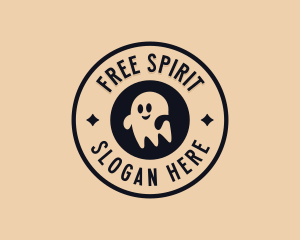 Spirit Halloween Ghost logo design