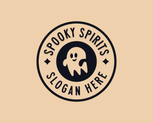 Spirit Halloween Ghost logo design