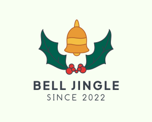 Mistletoe Holly Bell logo design