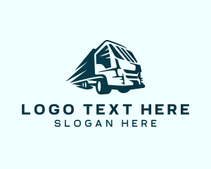 Truck - Delivery Truck Express logo design