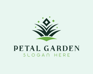 Diamond Grass Lawn Care logo design