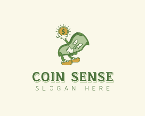 Coin Dollar Bill logo design