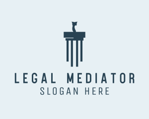 Legal Owl Column Financing logo design