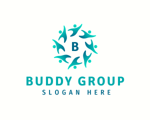 People Group Social Community logo design