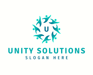 People Group Social Community logo design