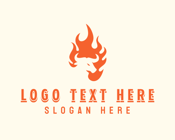 Flaming Roast Barbecue logo