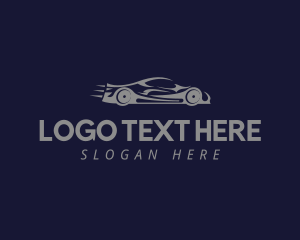 Speed Racing Car Logo