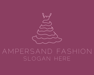 Pink Feminine Dress logo design