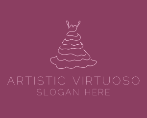 Pink Feminine Dress logo design