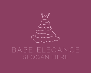 Pink Feminine Dress logo design