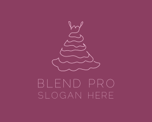 Pink Feminine Dress logo design