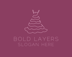 Pink Feminine Dress logo design