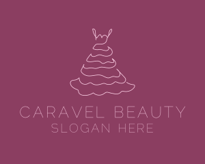 Pink Feminine Dress logo design