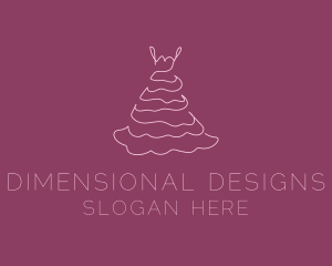 Pink Feminine Dress logo design