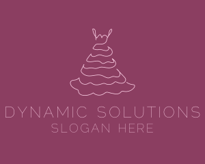 Pink Feminine Dress logo design