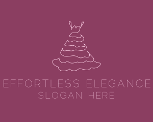 Pink Feminine Dress logo design