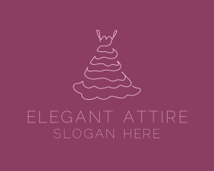 Pink Feminine Dress logo design