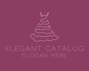 Pink Feminine Dress logo design