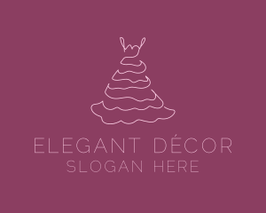 Pink Feminine Dress logo design