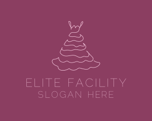 Pink Feminine Dress logo design