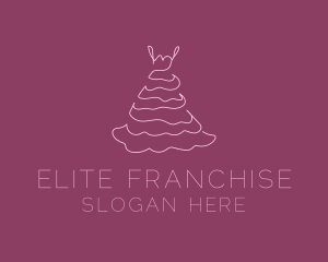 Pink Feminine Dress logo design