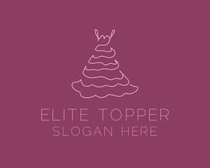 Pink Feminine Dress logo design