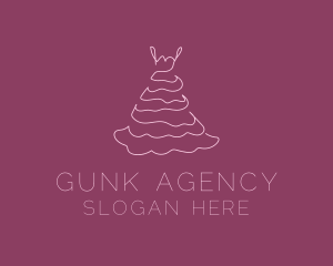 Pink Feminine Dress logo design