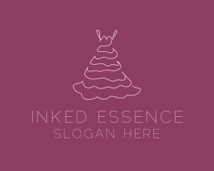 Pink Feminine Dress logo design