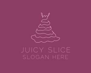 Pink Feminine Dress logo design