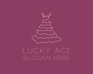 Pink Feminine Dress logo design