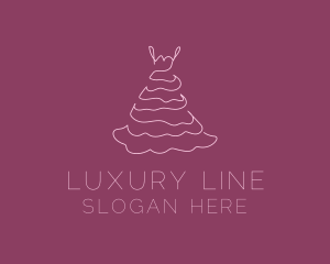 Pink Feminine Dress logo design