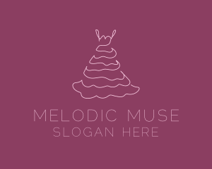 Pink Feminine Dress logo design