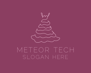 Pink Feminine Dress logo design