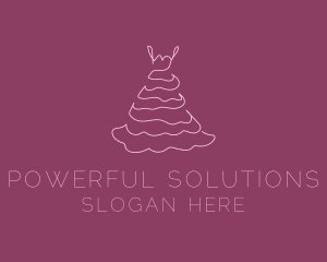 Pink Feminine Dress logo design