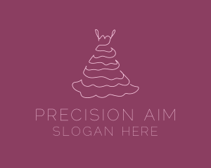 Pink Feminine Dress logo design