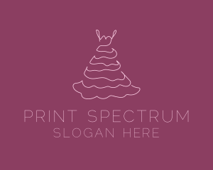 Pink Feminine Dress logo design