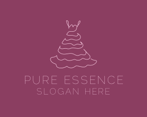 Pink Feminine Dress logo design