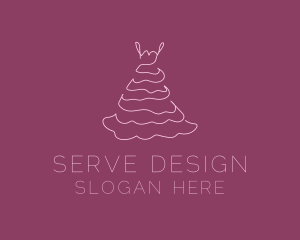 Pink Feminine Dress logo design