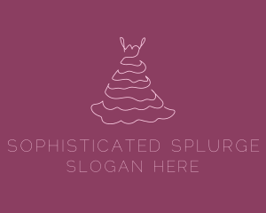 Pink Feminine Dress logo design