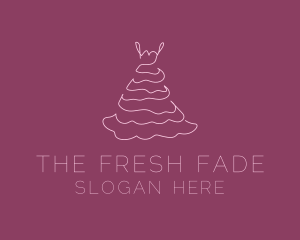 Pink Feminine Dress logo design