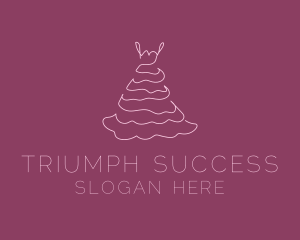 Pink Feminine Dress logo design