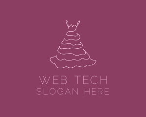 Pink Feminine Dress logo design