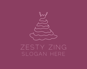 Pink Feminine Dress logo design