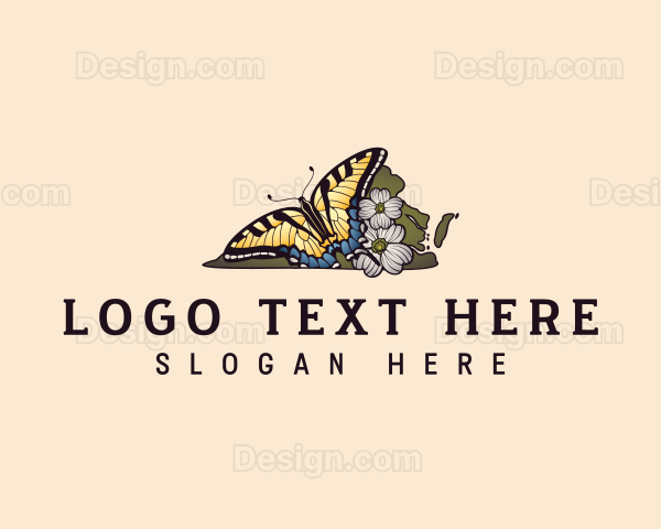 Virginia Swallowtail Butterfly Logo